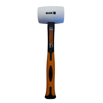 BLACK Gumové kladivo s fiberglassovou rukojetí – 340 g 20525