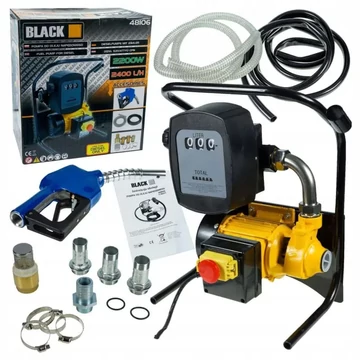 BLACK Dieselové čerpadlo se sadou a počítadlem – 2200 W, 2400 l/h – 48106