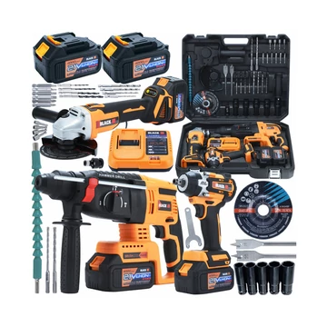 BLACK Akumulátorová sada nářadí – 3 v 1 + příslušenství 53748