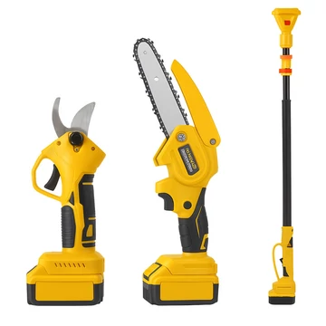 HAYAMI 3 v 1 sada: řetězová pila, nůžky na větve a prodlužovací tyč HA-1008-1