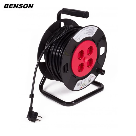 Benson Electric 40 metrová bubnová prodlužovačka s rozdvojkou 005369