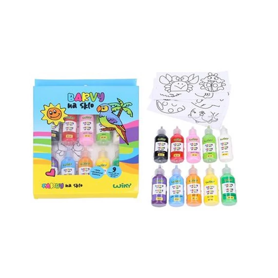 Sada Skleněných Barev 9+1 ks, 22 ml, 031757