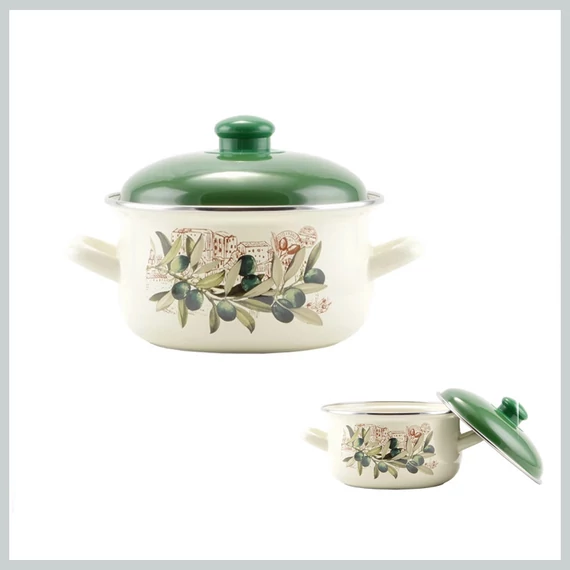 Perfect Home Oliva Smaltovaný hrnec 18 cm + poklice 14827