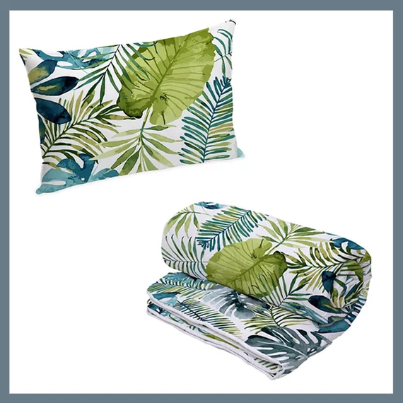 Alcam Jungle Deka Sada 140x200 cm, 2 kusy polštářů 70x90 cm, mikroskleněný potah JUNGLEPAPLAN