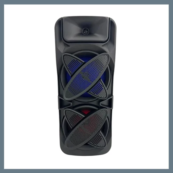 Bluetooth reproduktor s digitálním displejem, kabelovým mikrofonem a dálkovým ovládáním QL-8806