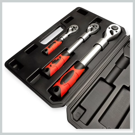 Haina HA-2671 Teleskopická ráčna sada – 1/4", 3/8", 1/2", 72 zubů