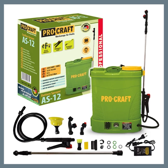 ProCraft Akumulátorový postřikovač AS-12