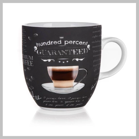 CAFE Keramický hrnek 280 ml, černý 60223122