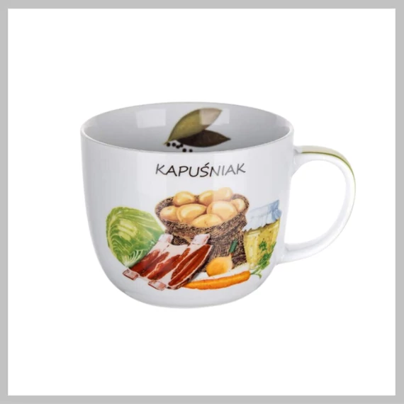 Polévkový hrnek se zeleninovým potiskem, 730 ml 60251004