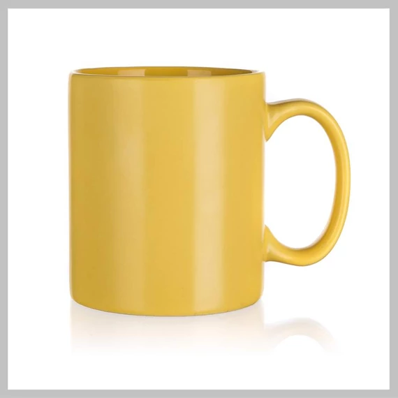 Keramický hrnek MAT 350 ml, žlutý 60210302