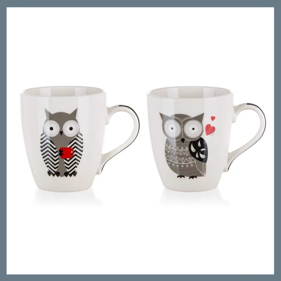 BANQUET OWL keramický hrnek, 240 ml, různé vzory 60221587