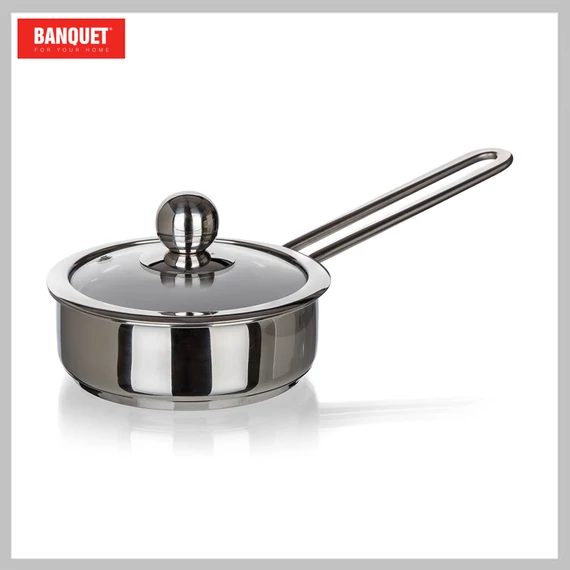 BANQUET Nerezový kastrol PICCOLO 14 x 5 cm, 0,75 l, s pokličkou 48721014