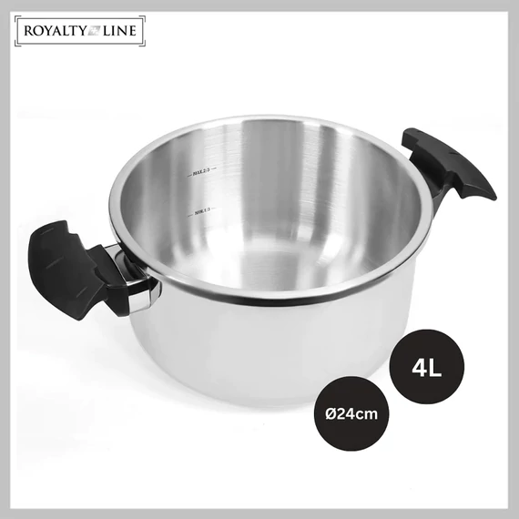 Royalty Line 24 cm nerezový tlakový hrnec RL-24PS4L