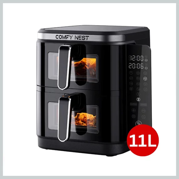 Comfy Nest CN-06184: Dvojitý košíkový airfryer 2800 W