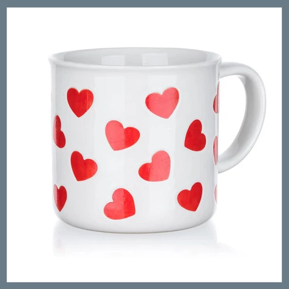 Keramický hrnek BANQUET RED HEARTS 350 ml 60322840