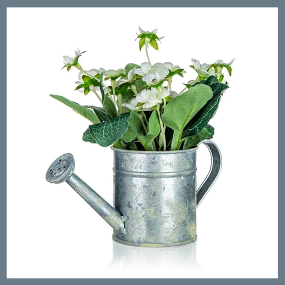 HOME DECOR Umělé květiny v plechovém květináči, BEGONIA, 17 x 15 cm 63935063
