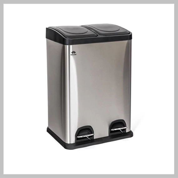 BRILANZ Nerezový odpadkový koš SAVERY 40 l (2 x 20 l) 48860951

