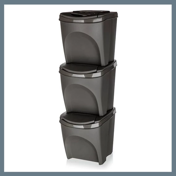 PROSPERPLAST SORTIBOX selektivní sběr odpadků, sada 3 x 25L 43931581
