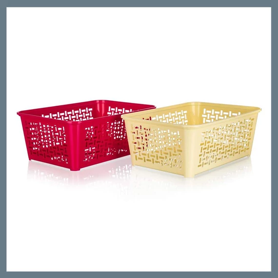 VETRO-PLUS úložný koš 35,8 x 25,6 cm, směs barev 55071014