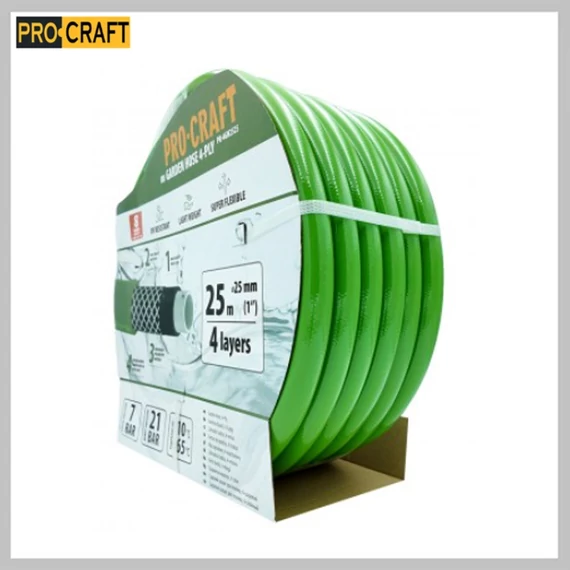 PROCRAFT 4vrstvá zahradní hadice 25 m PR-4GH252