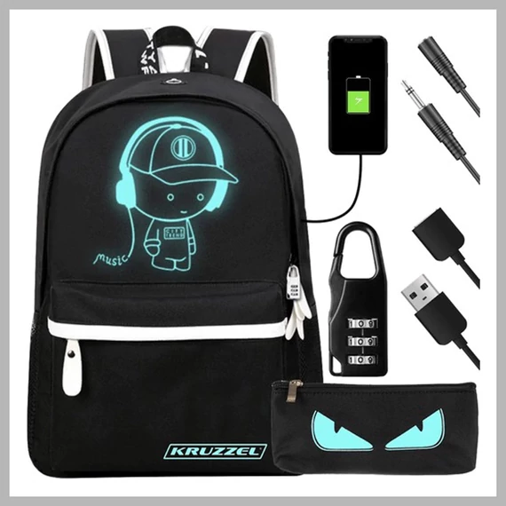 Kruzzel - USB Osvětlený Batoh 00019374