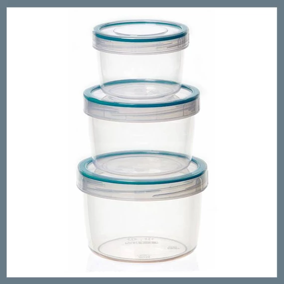 BANQUET JANICE kulatá sada úložných dóz, 3 ks 55075359