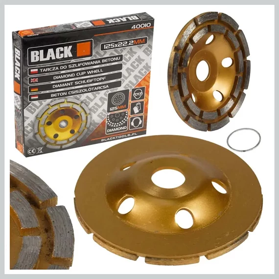 BLACK dvojitý řadový diamantový kotouč 125 mm – 40010