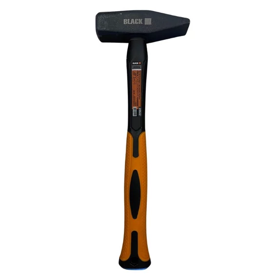 BLACK Zámečnické kladivo s fiberglassovou rukojetí – 600 g 20522