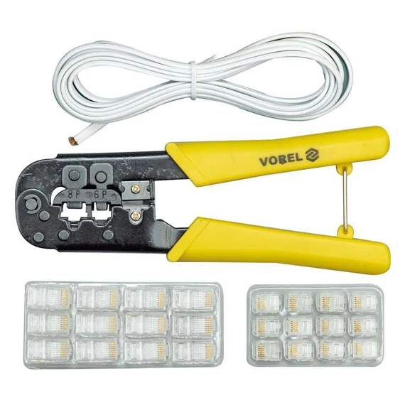 VOREL Sada ráčnových krimpovacích kleští TO-45503