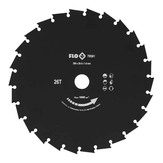 Ocelový řezný disk pro křovinořez 250 mm TO-79561