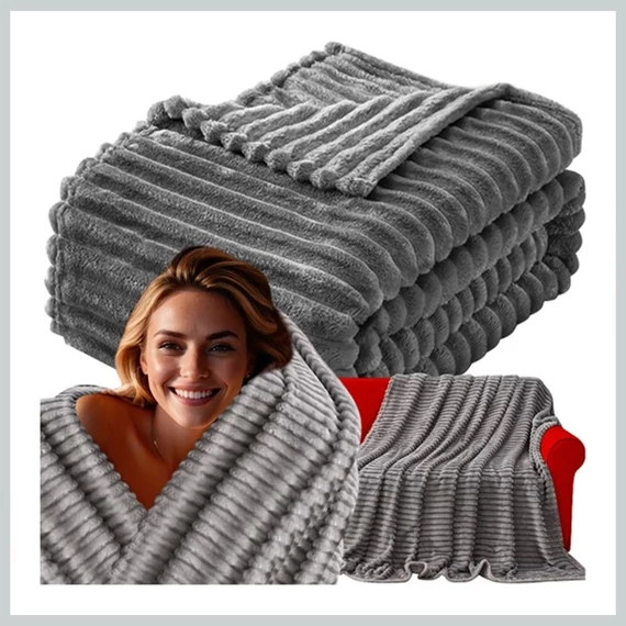 Ruhhy šedá deka 24494