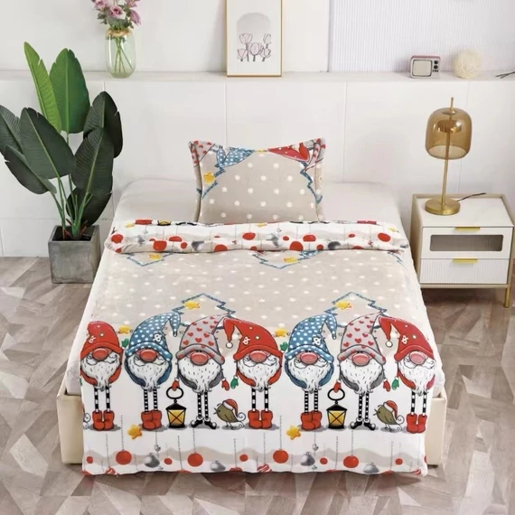 2dílné vánoční mikroplyšové ložní prádlo 2karacsony2
