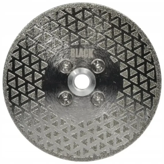 BLACK Diamantový Řezný a Brusný Kotouč 125 mm na Kámen, Beton, Keramiku – 40056