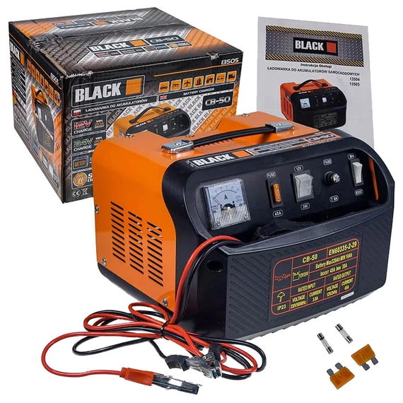 Black CB-50 nabíječka autobaterií 12/24V 45A - B13505