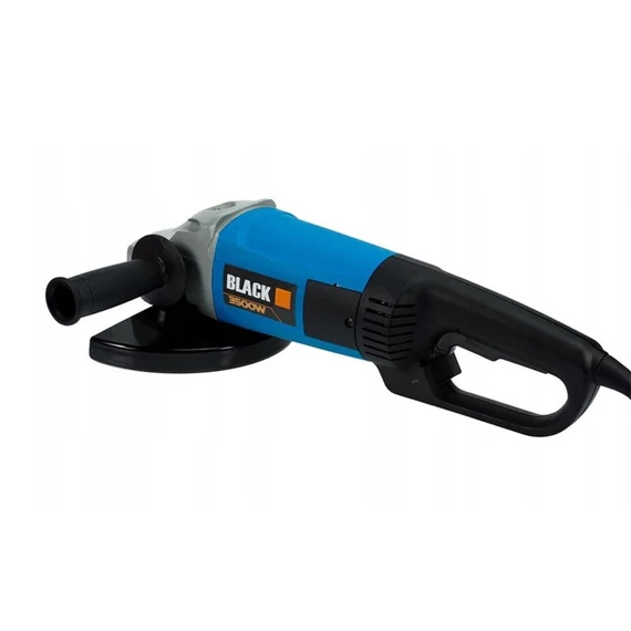 Black úhlová bruska 3500W s plynulým startem a otočnou rukojetí - B42605