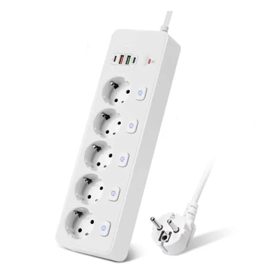 Rozbočovač PD QC3.0 rozšíření, USB rychlonabíjení inteligentní domácí zásuvka Ochrana proti přetížení BKL-505EU