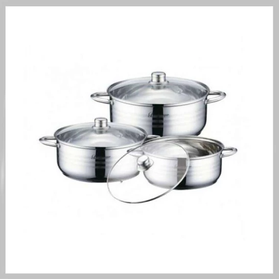 BJORGHOME LINE - SADA 6 NEREZOVÝCH PÁNVÍ (20 CM, 22 CM, 24 CM) - BL-1331