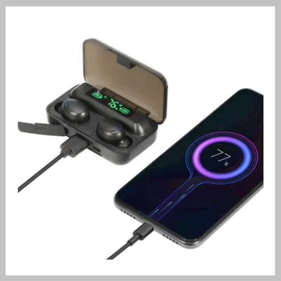 TWS bezdrátová Bluetooth sluchátka s funkcí power banky BTH-F9-5