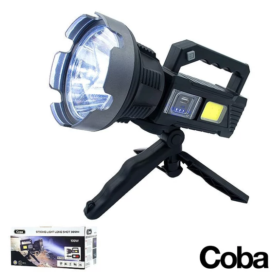 Hledací svítilna Extra silná LED svítilna Baterie se stativovým stojanem 300M - COBA-CB-T200