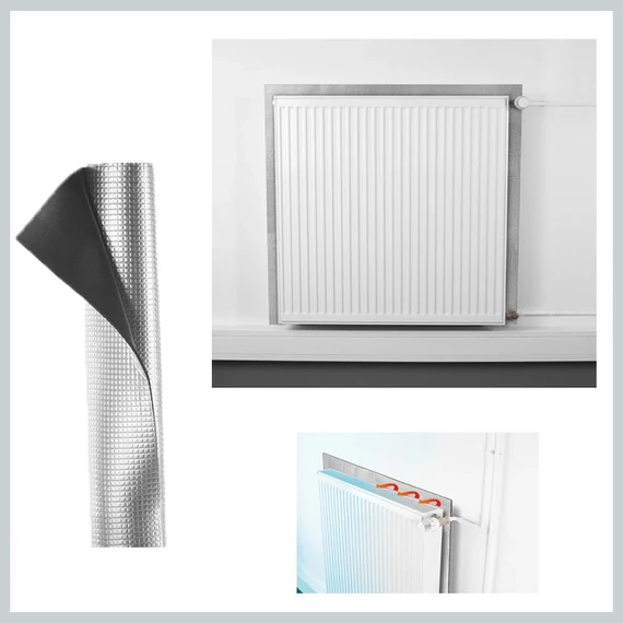 CLEANMAXX tepelně reflexní fólie za radiátor 70 × 100 cm DS01428