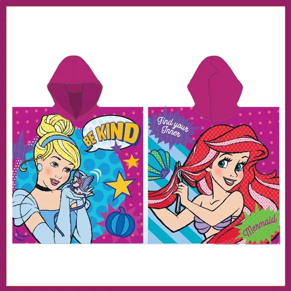 Disney Princezny Story plážové pončo ručník 55x110 cm (Fast Dry) EXK335431