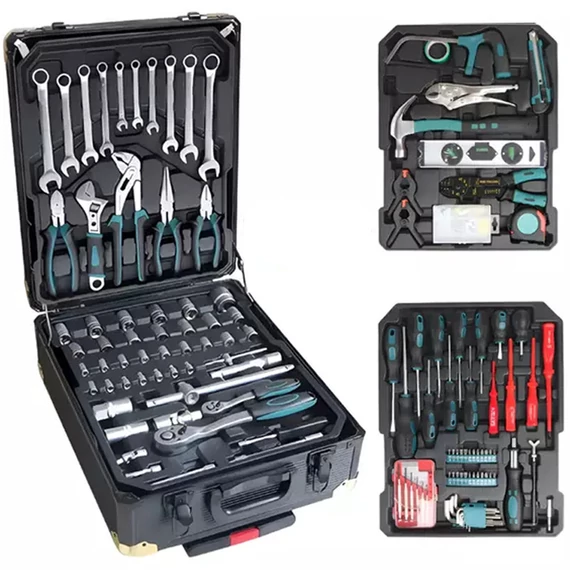 FischerKraft kufřík na kolečkách s 619-dílnou sadou nářadí FR-6190