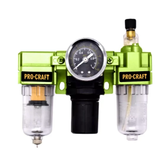 REGULÁTOR TLAKU SE VZDUCHOVÝM A OLEJOVÝM FILTREM PROCRAFT FU02