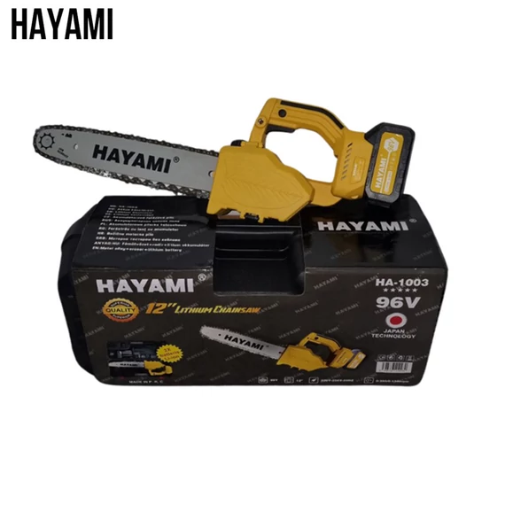 HAYAMI vysoce výkonná akumulátorová řetězová pila 12" 96V HA-1003
