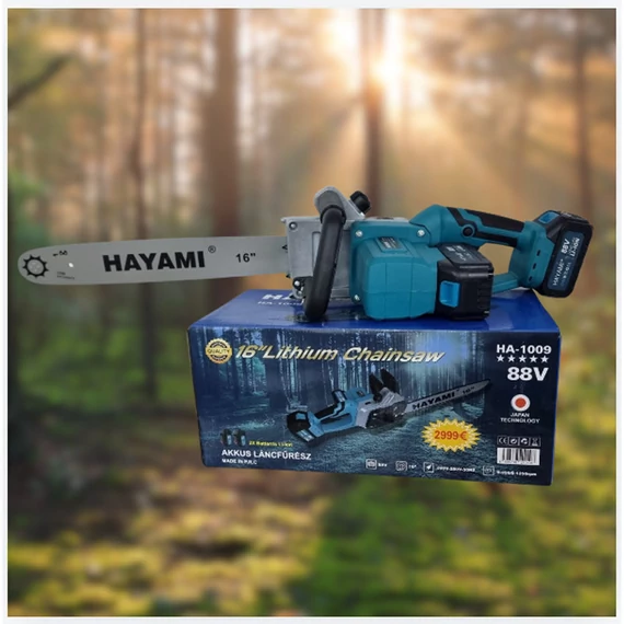 HAYAMI Elektrická řetězová pila 88V se 2 bateriemi HA-1009