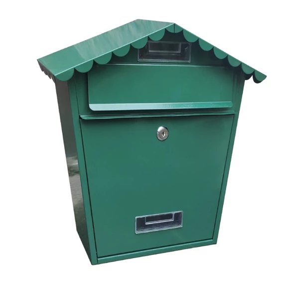 Poštovní schránka 370x360x135mm ocel s práškovým nástřikem, zelená HMB3638