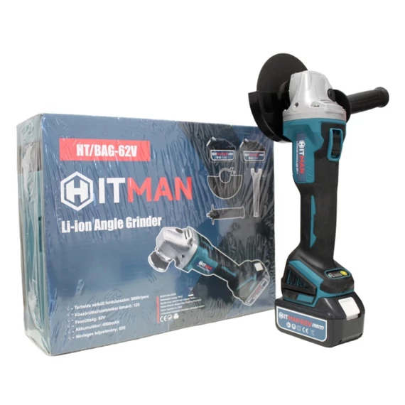 HITMAN HT/BAG-62V Akumulátorová úhlová bruska 125 mm - 62V