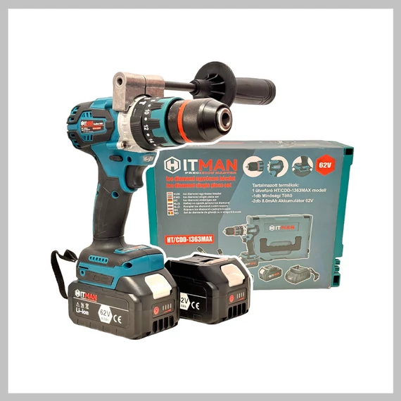 HITMAN akumulátorová příklepová vrtačka 62V HT-CDD-1363 Max