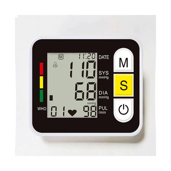 Rychlý a přesný přístroj pro měření krevního tlaku na zápěstí s LCD displejem-Holm8065