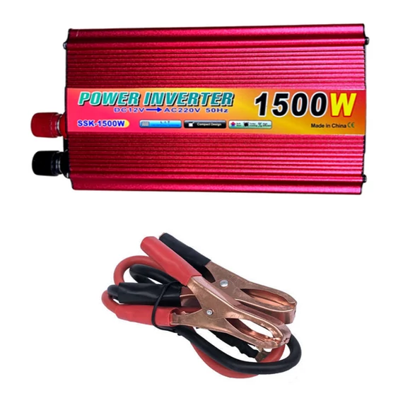 1500 W invertový měnič napětí - 220 V zásuvka a USB výstup ve vašem autě! INV 1500W